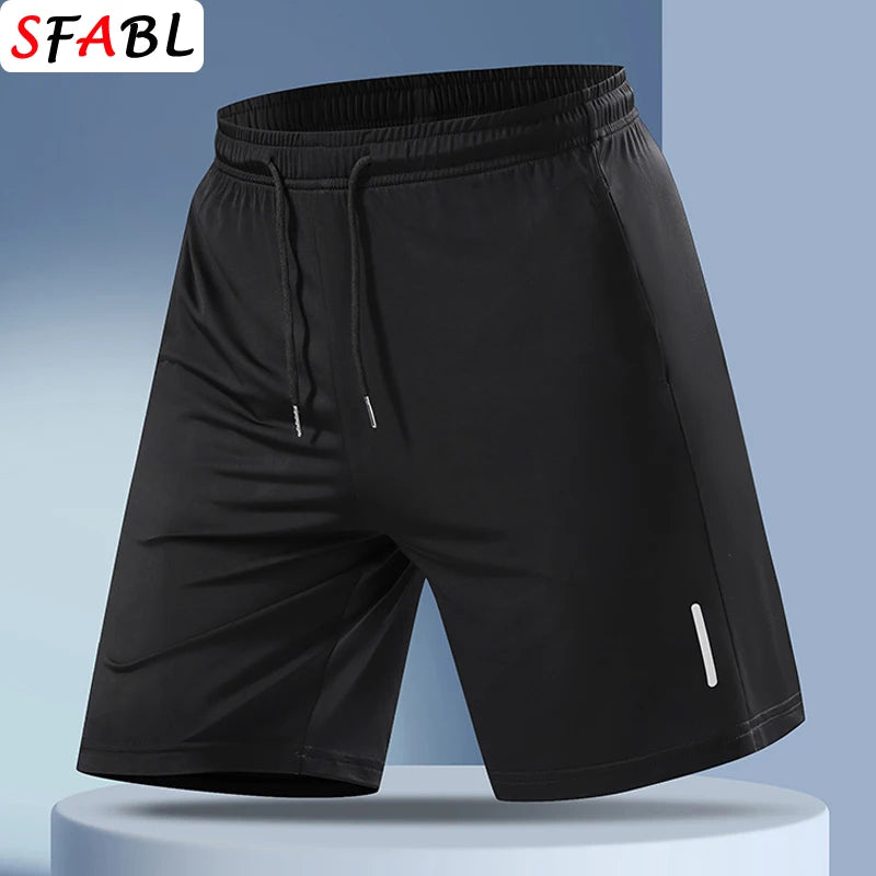 Quick Dry Shorts Men Summer Running Jogging Fitness Bottoms Thin Breathable Beach Short Pants Men Football Soccer Sports Shorts