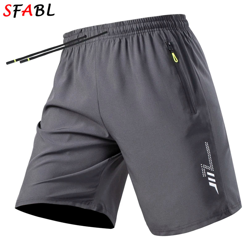 Quick Dry Shorts Men Summer Running Jogging Fitness Bottoms Thin Breathable Beach Short Pants Men Football Soccer Sports Shorts