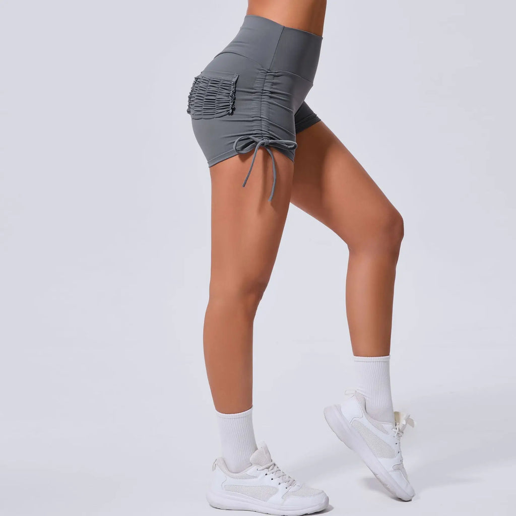 2024 Scrunched Pocket Scrunch Butt Shorts For Women Cycling Jogging Fitness High Waist Push Up Gym Shorts Women Yoga Shorts