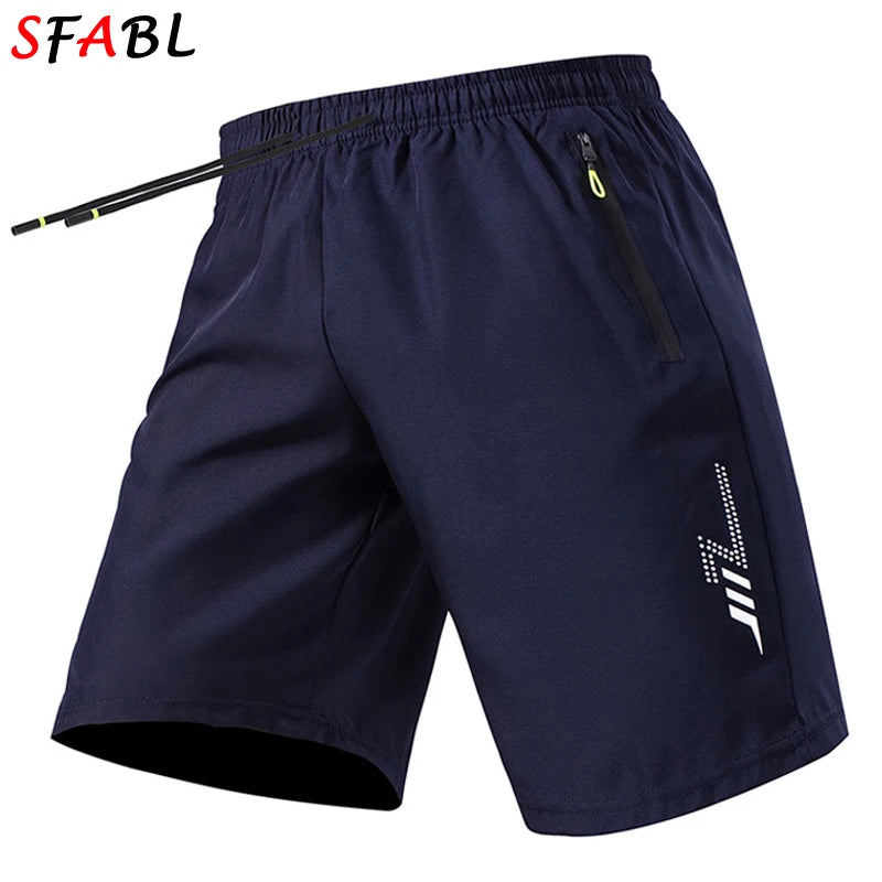 Quick Dry Shorts Men Summer Running Jogging Fitness Bottoms Thin Breathable Beach Short Pants Men Football Soccer Sports Shorts