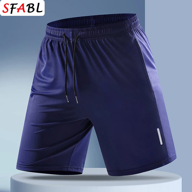Quick Dry Shorts Men Summer Running Jogging Fitness Bottoms Thin Breathable Beach Short Pants Men Football Soccer Sports Shorts