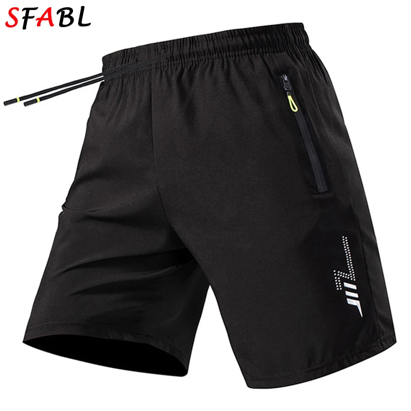Quick Dry Shorts Men Summer Running Jogging Fitness Bottoms Thin Breathable Beach Short Pants Men Football Soccer Sports Shorts